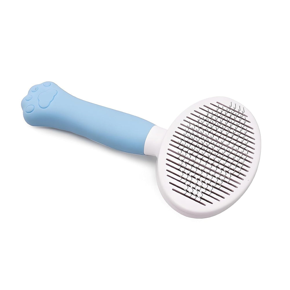 Cat Brush for Shedding for Indoor Cats & Dog Brush for Shedding - Perfect for Long & Short Haired Pets,Pet Brush for Dogs and Cats - Deshedding & Grooming Tool (Blue) - K12 - 621