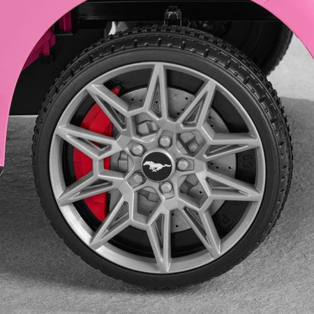 Best Choice Products Kids 12V Electric Ride-On Car Officially Licensed Ford Mustang w/ Remote, LED Lights - Pink - D6 - 1455