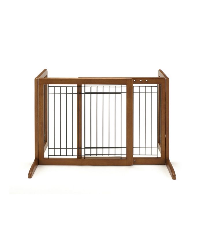 Richell Freestanding Pet Gate - Small - Brown - S - M4 - 646