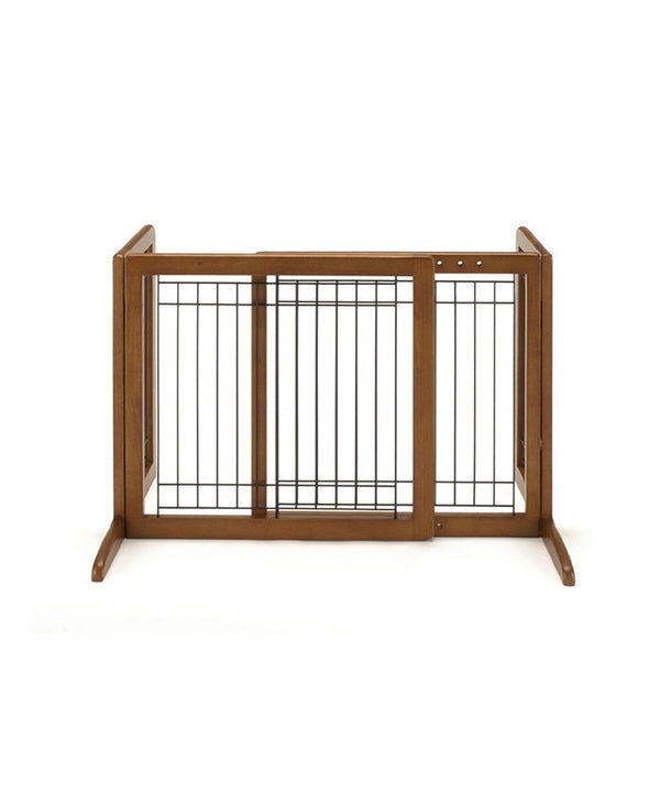 Richell Freestanding Pet Gate - Small - Brown - S - M4 - 646