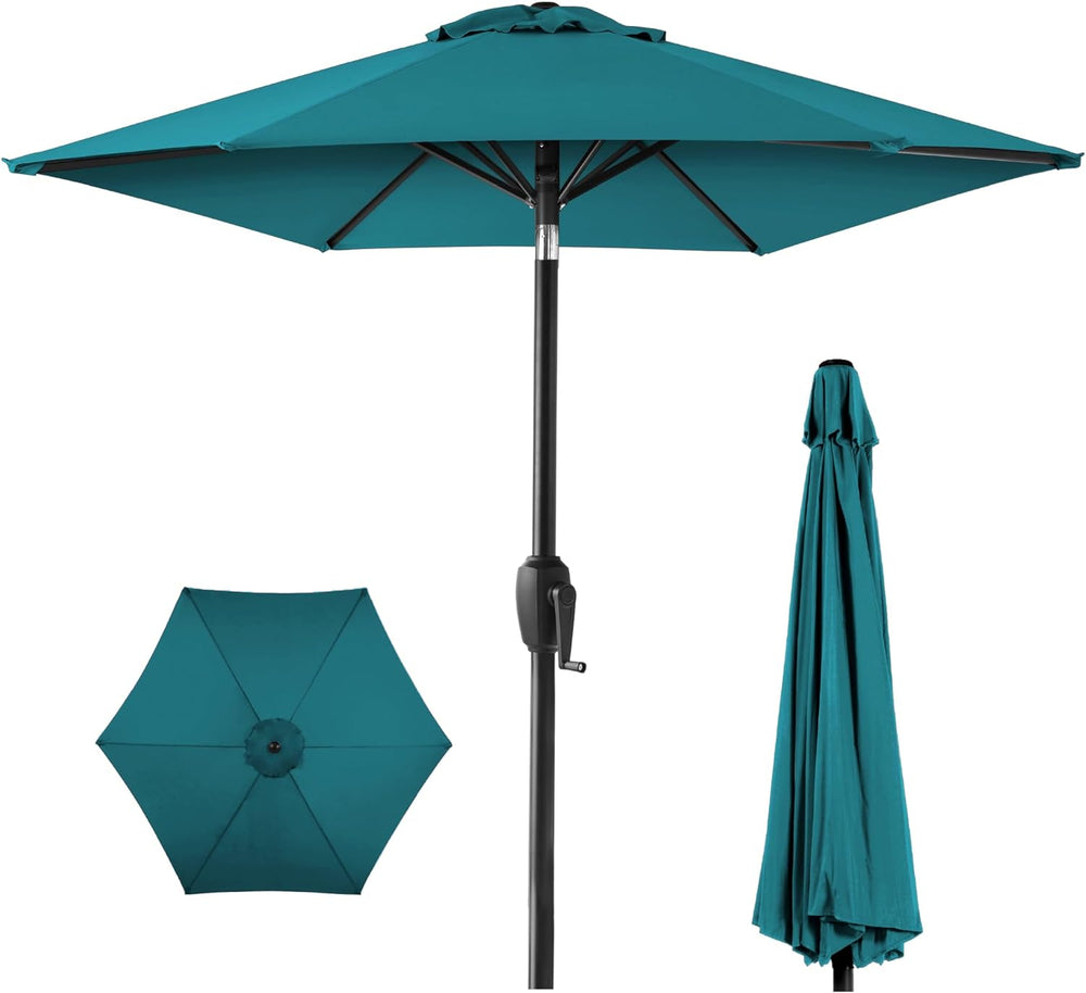 Best Choice 7.5ft Patio Market Umbrella — Cerulean — F50