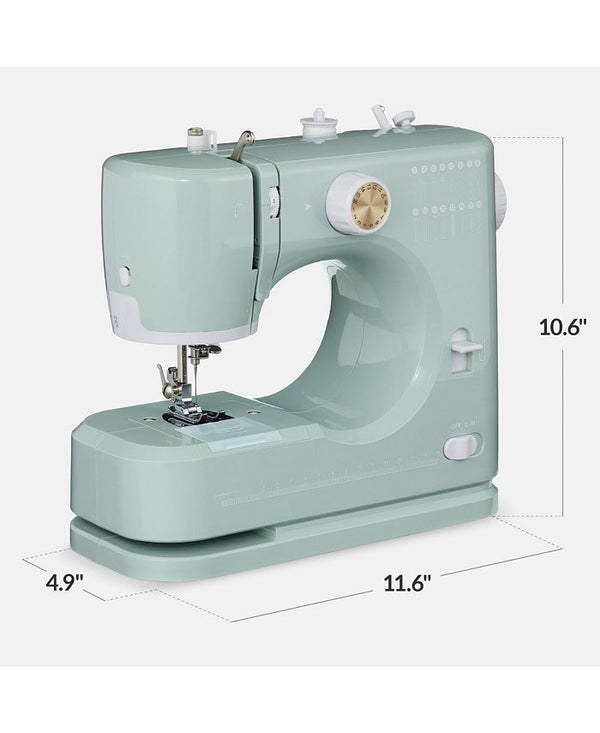 Best Choice Products 55-Piece Sewing Machine Kit for Beginners, w/ 16 Stitch Patterns, Double Stitching - Brown -J2-0361