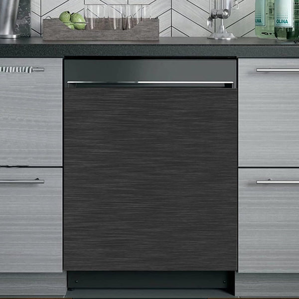 Magnetic Stainless Dishwasher Cover — Brushed Black — G23