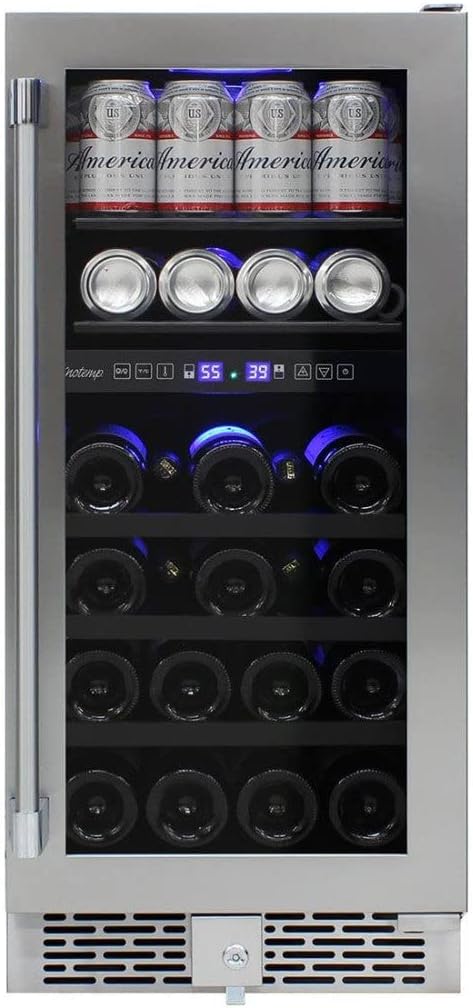 Element 15" Outdoor Dual-Zone Wine & Beverage Cooler – A6 Appears New