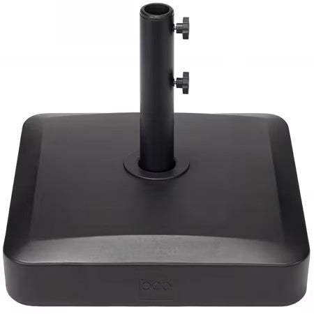 Best Choice Products Fillable Plastic Patio Umbrella Base Stand, Pole Holder w/ Adjustment Knob, Asscher Design - Black - J2 - 355