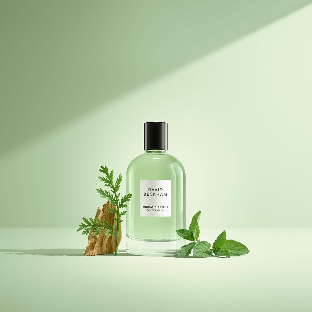 David Beckham Aromatic Greens Eau de Parfum 3.3 fl oz (Pack of 1), Notes of Lemon, Green Apple, and Cedarwood, Men's Fragrance, Long Lasting, Everyday Fragrance, Travel Size -K10-0567