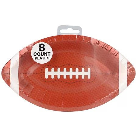 Festive Voice Plates Football - 8.0 each - 13 Packs - 446