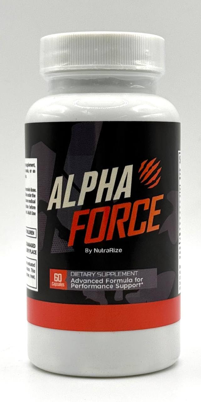 NutraRize Alpha Force Capsules, All Natural Pills to Support Energy and Performance, Nutritional Formula for Overall Health, Official Review (60 Capsules) - G13 - 1788