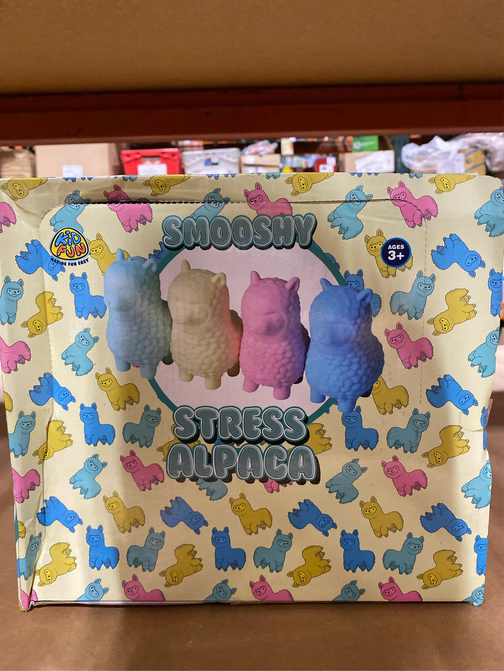 (Price/Dozen)U.S. Toy GS882 Smooshy Stress Alpaca - L9 - 486