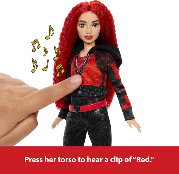 Mattel Disney Descendants: The Rise of Red Doll   Singing Doll with Movie-Inspired Clothes & Accessories, Sings  Red  1358