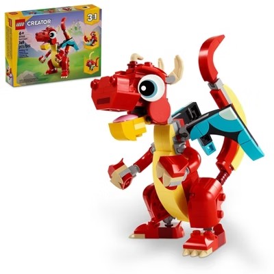 LEGO Creator 3 in 1 Red Dragon 3 in 1 Animal Toy Set 31145 -K11-1672