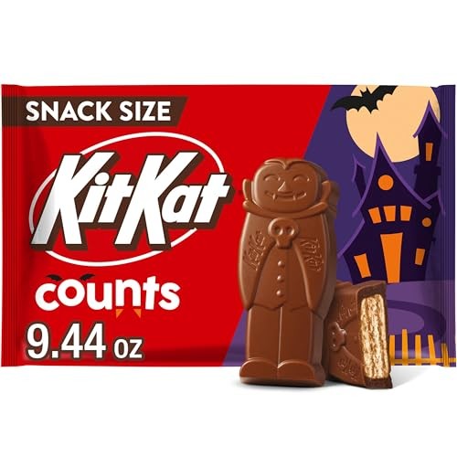 Kit Kat Milk Chocolate Wafer Snack Size Counts Halloween Candy Bag 9.44 Oz - QTY 5 - B1
