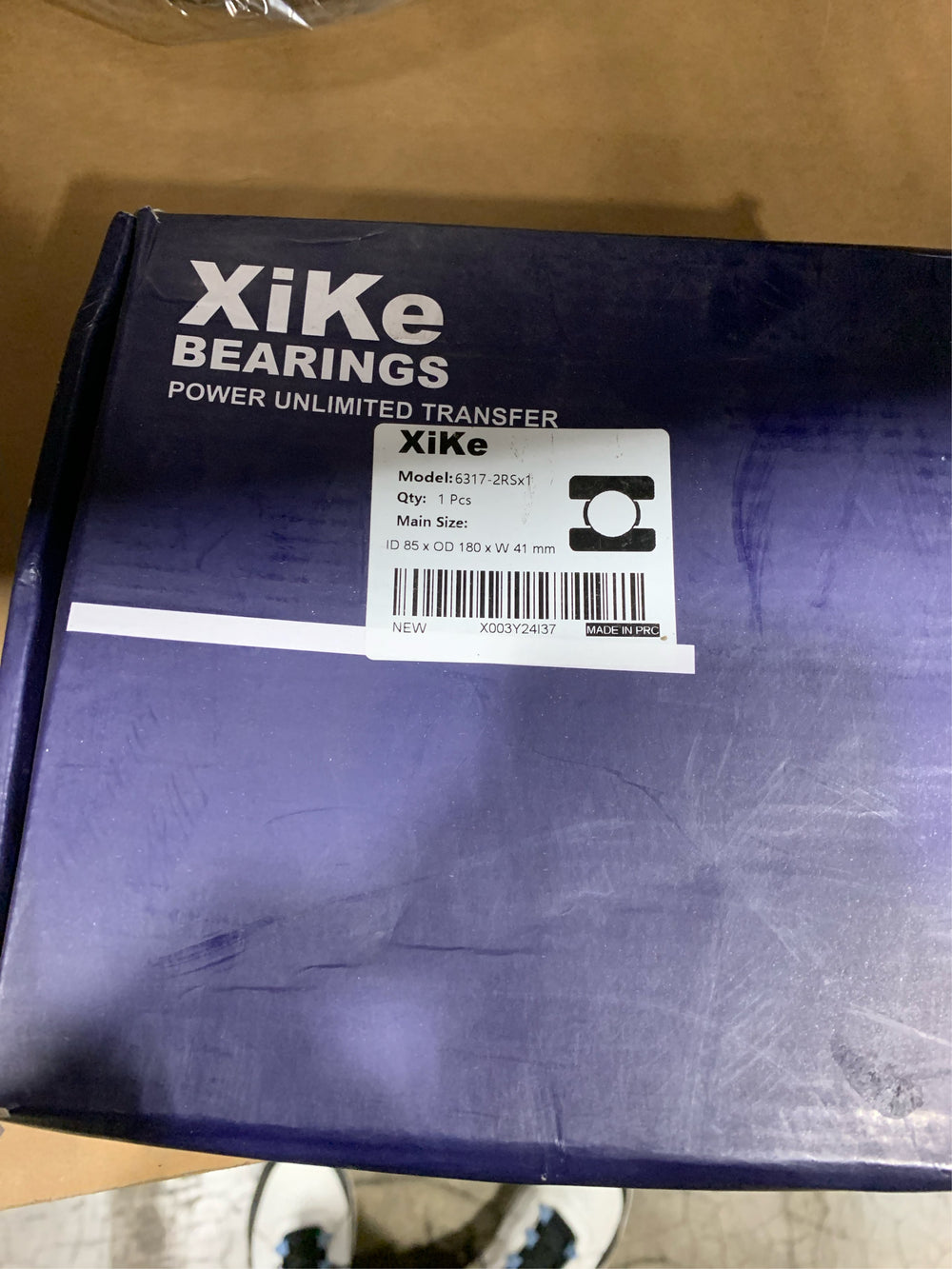 XiKe 1pcs 6317-2RS Deep Groove Ball Bearings with Rubber Seals on Both Sides,ID85 x OD180 x Width 41mm,Used for Low-Power Electric Motors,Automobile and Tractor Gearboxes,General Machines,Tools, Etc -J14-0672