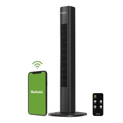 Holmes 36" Smart Tower Oscillating Fan Black - G5 - 9