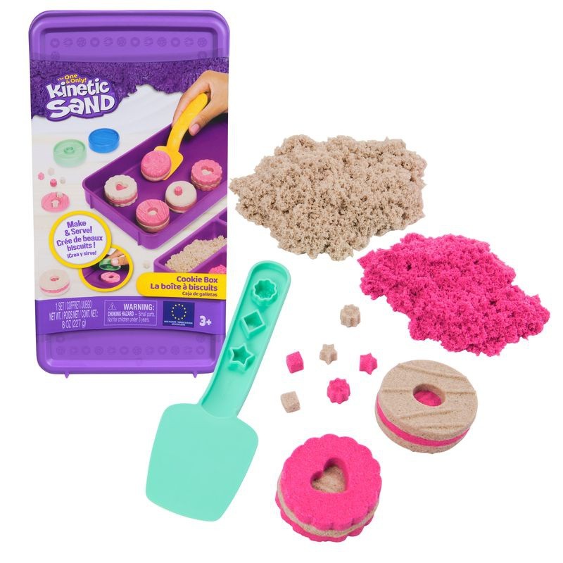 Spin Master Kinetic Sand Cookie Box, 8 Oz - 2 Packs - 461