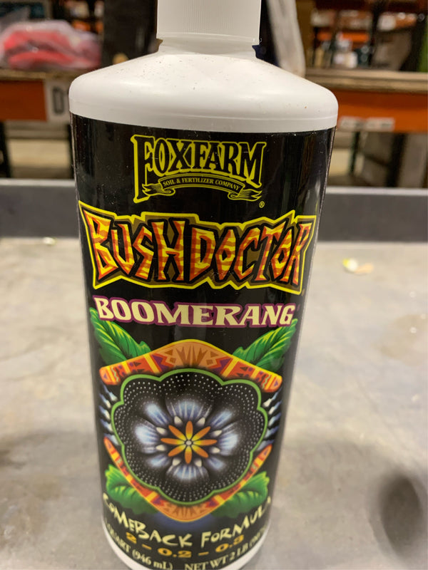 FoxFarm BushDoctor Bommerang Organic Liquid Comeback Formula Plant Food 1 qt - C12-1301 -C1302