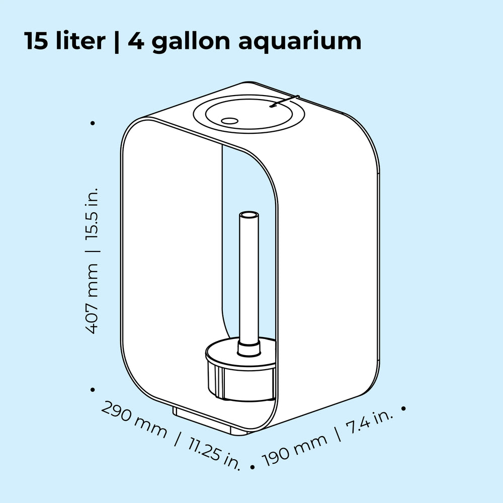 biOrb LIFE 11.25-in x 7.4-in x 15.5-in Acrylic 4-Gallon Fish Aquarium -K13-0640