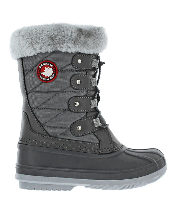 Gray Ally Duck Boots - Girls Size 7M - F8 - 952