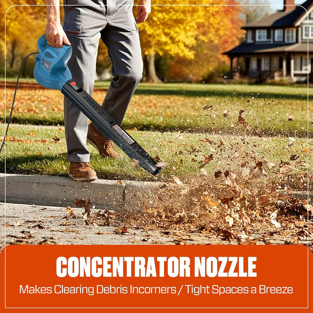 SENIX 6 AMP Handheld Electric Leaf Blower, Up to 260 CFM and 155 MPH, Lightweight, 120V (BLE06-L) 1721b