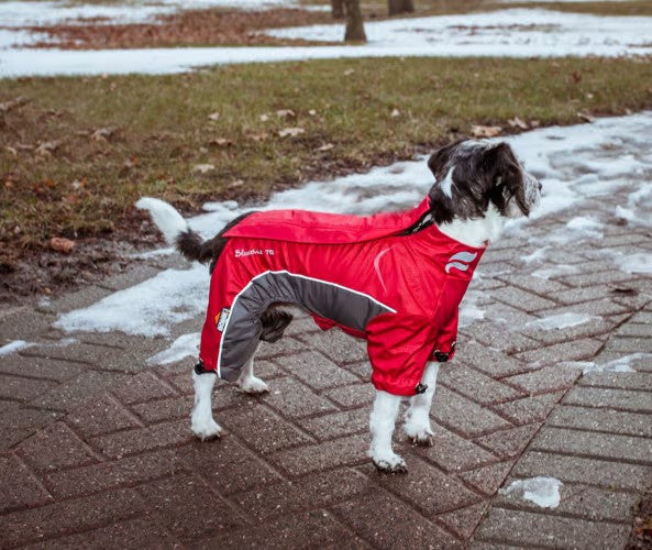 Dog Helios Blizzard Full-Bodied Adjustable and 3M Reflective Jacket for Dogs - Cola Red - Medium - L14 - 637