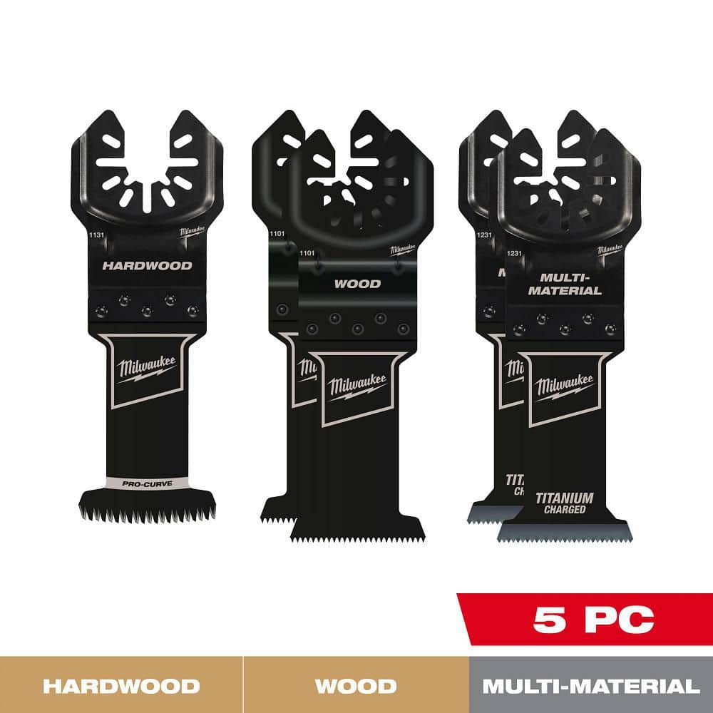 OPEN-LOK Variety Oscillating Blade Set w/ Japanese Hardwood Blade (5-Piece) 829