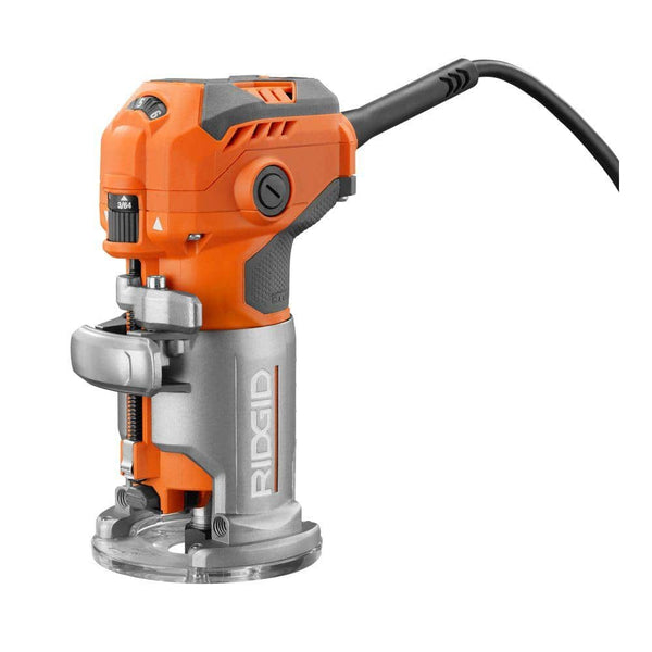 RIDGID 5.5 Amp Compact Fixed-Base Corded Router 859