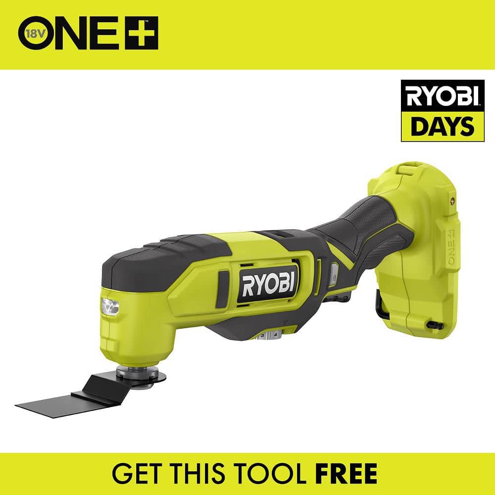 RYOBI ONE+ 18V Cordless Oscillating Multi-Tool (Tool Only) 822