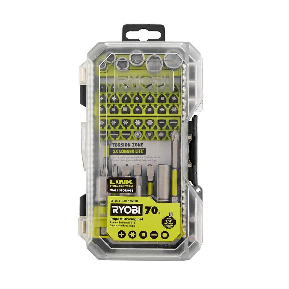 RYOBI Impact Rated Driving Set (70-Piece) 1772